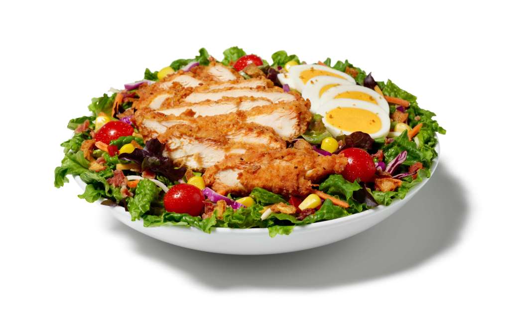 Cobb Salad with spicy breaded filet